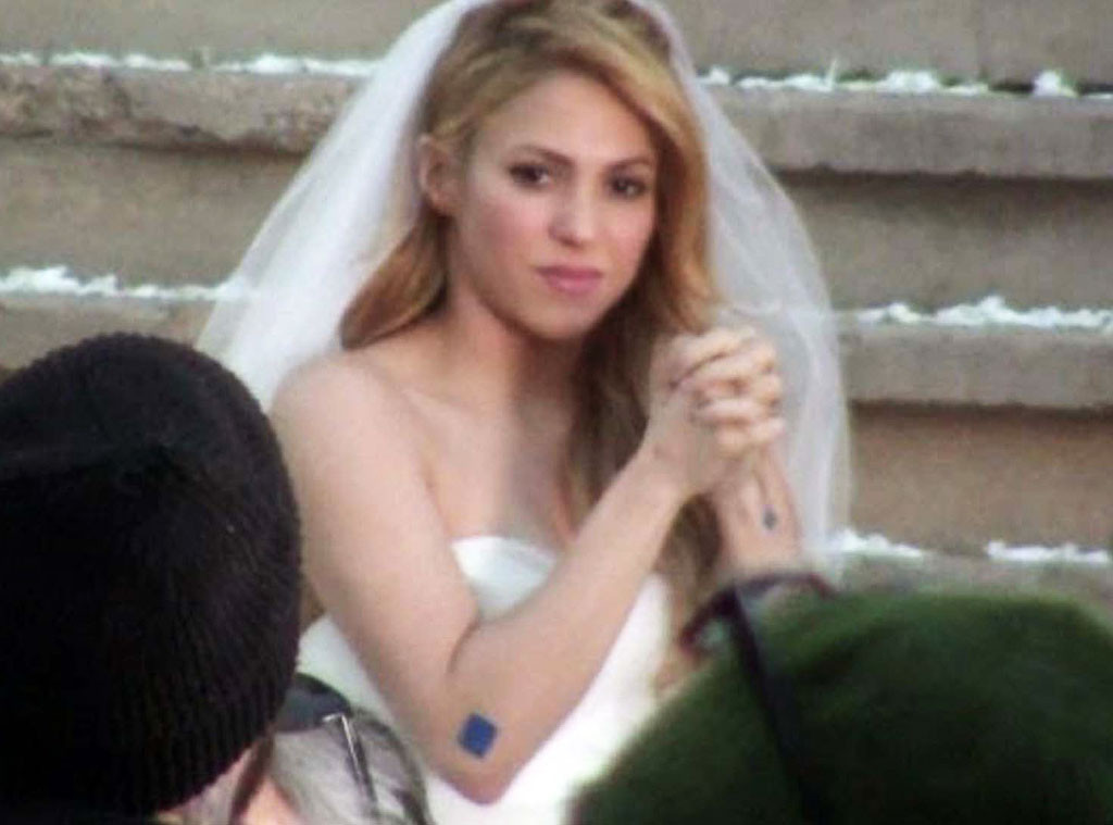 Shakira Spotted Wearing A Wedding Dress E Online Uk
